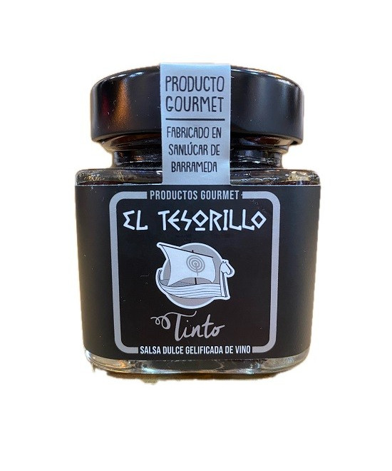 SALSA DULCE GELIFICADA DE VINO TINTO 150 gr. EL TESORILLO