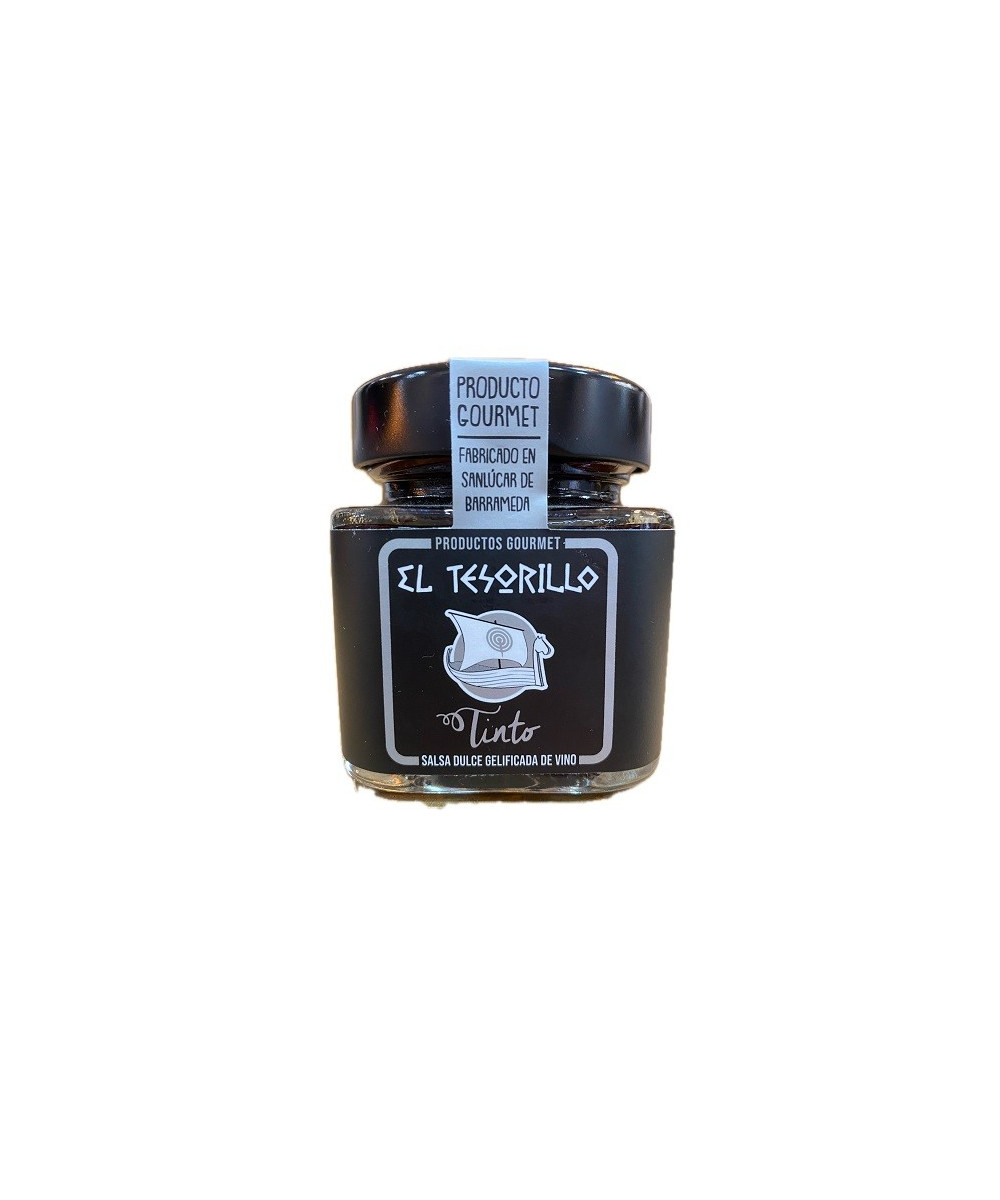 SALSA DULCE GELIFICADA DE VINO TINTO 150 gr. EL TESORILLO