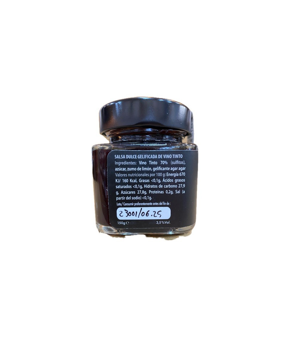 SALSA DULCE GELIFICADA DE VINO TINTO 150 gr. EL TESORILLO