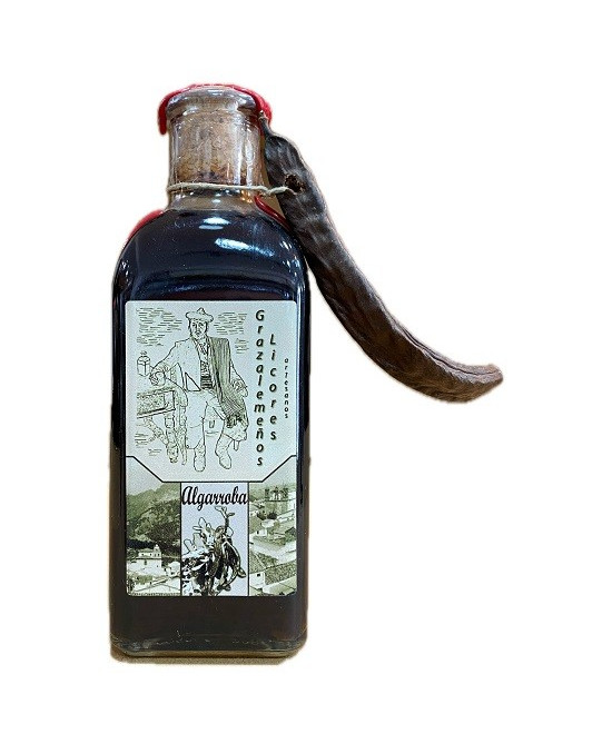 LICOR ARTESANO DE ALGARROBA 500ML – DESTILADO TRADICIONAL DE GRAZALEMA CON SABOR ÚNICO