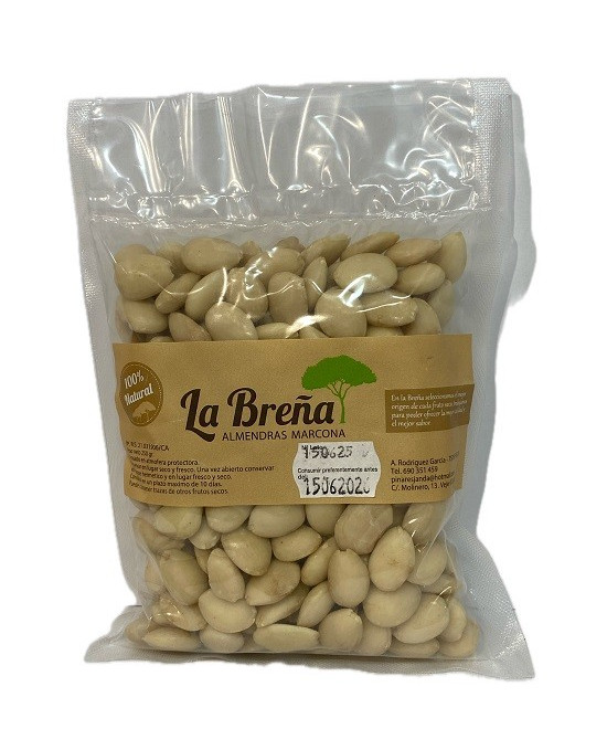 ALMENDRAS MARCONA LA BREÑA 250 G – FRUTOS SECOS PREMIUM DE LA SIERRA DE CÁDIZ