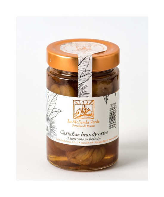 CASTAÑAS AL BRANDY EXTRA 365 gr LA MOLIENDA VERDE SERRANIA DE RONDA