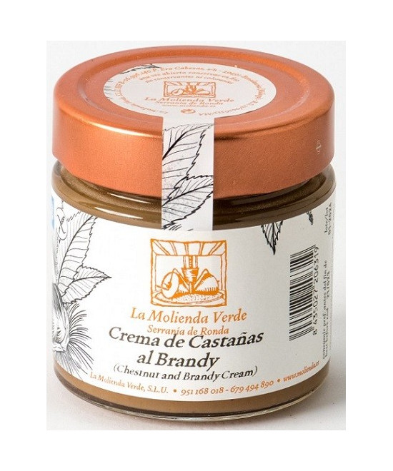 CREMA DE CASTAÑAS AL BRANDY 275gr LA MOLIENDA VERDE SERRANIA DE RONDA