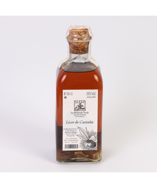 LICOR DE CASTAÑA 50 Cl. LA MOLIENDA VERDE SERRANIA DE RONDA