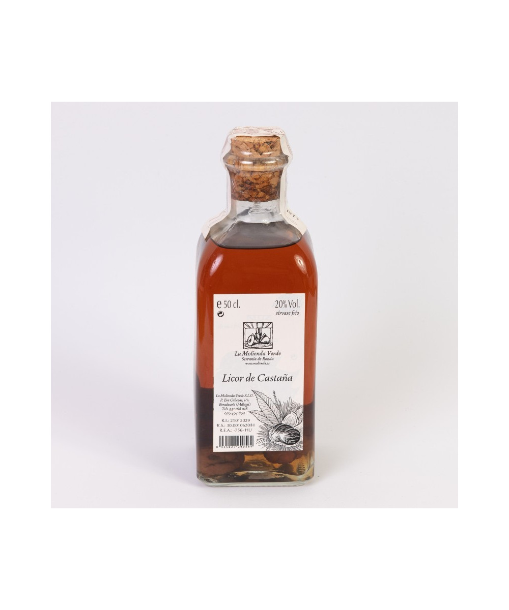 LICOR DE CASTAÑA 50 Cl. LA MOLIENDA VERDE SERRANIA DE RONDA