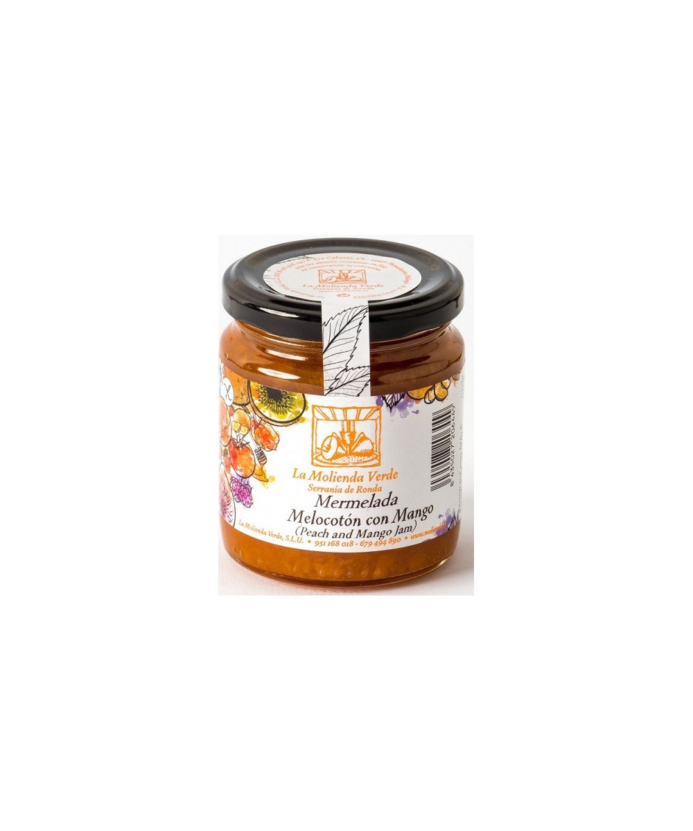 MERMELADA DE MELOCOTÓN CON MANGO 275gr. LA MOLIENDA VERDE SERRANIA DE RONDA