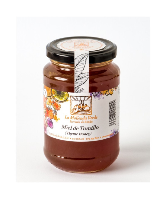 MIEL DE TOMILLO 500 Gr. LA MOLIENDA VERDE SERRANIA DE RONDA