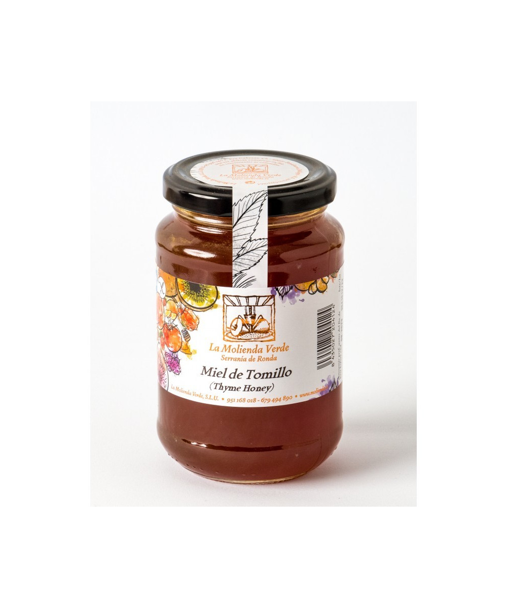 MIEL DE TOMILLO 500 Gr. LA MOLIENDA VERDE SERRANIA DE RONDA