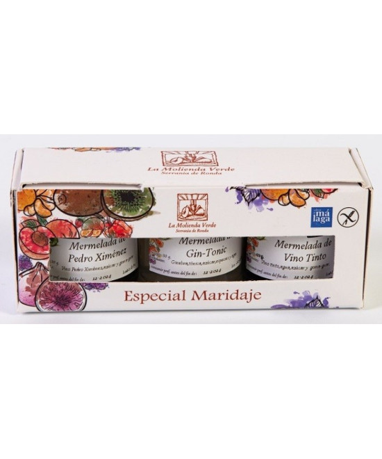 SURTIDO MERMELADAS ESPECIAL MARIDAJE LA MOLIENDA VERDE SERRANIA DE RONDA