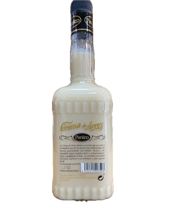 LICOR DE CREMA DE ARROZ PANIZO 70 CL | LICOR SUAVE Y CREMOSO ELABORADO EN ZAMORA
