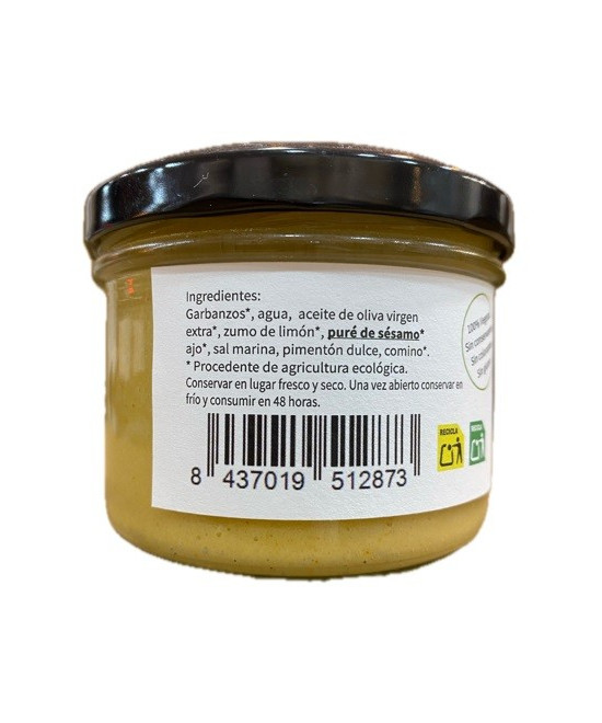 HUMMUS ECOLÓGICO 200g CONTIGO CONSERVAS ARTESANALES