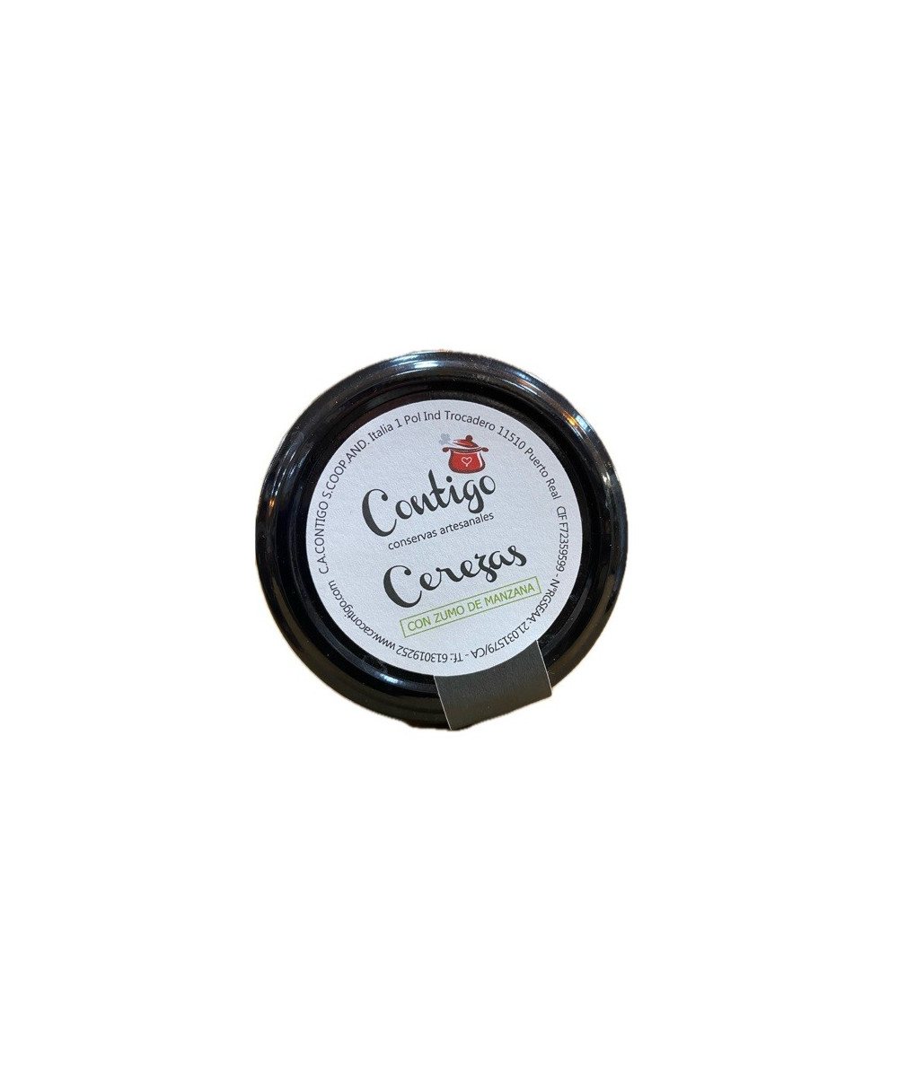 MERMELADA DE CEREZAS CON ZUMO DE MANZANA 260g CONTIGO CONSERVAS ARTESANALES