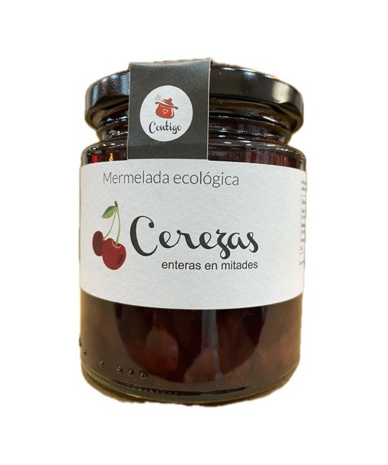 MERMELADA DE CEREZAS ENTERAS EN MITADES 260g CONTIGO CONSERVAS ARTESANALES