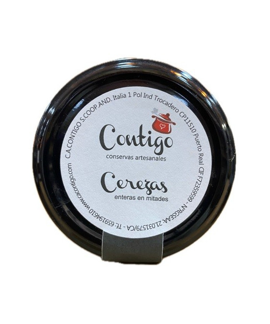 MERMELADA DE CEREZAS ENTERAS EN MITADES 260g CONTIGO CONSERVAS ARTESANALES