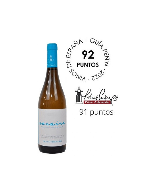 SOCAIRE VINO BLANCO SECO 75 cl. DE LA TIERRA DE CÁDIZ. PALOMINO FINO