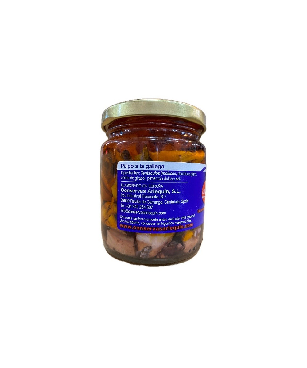 PULPO A LA GALLEGA TARRO 230 gr. ARLEQUIN CALIDAD SELECCIONADA