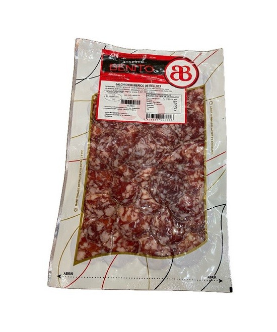 SALCHICHÓN IBÉRICO DE BELLOTA LONCHEADO ANSELMO BENITO 100 G