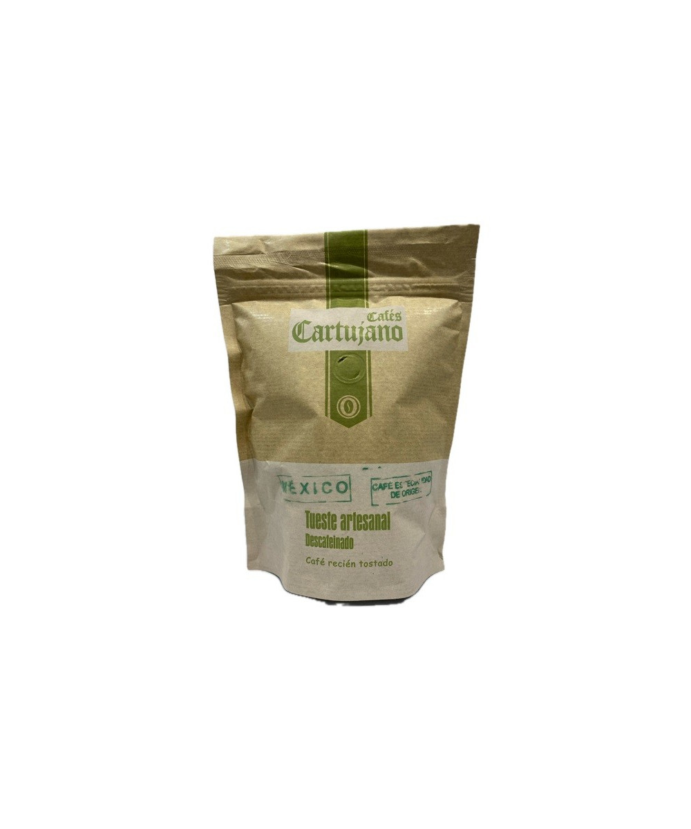 CAFÉ DESCAFEINADO MÉXICO EN GRANO 250g ESPECIALIDAD CAFÉS CARTUJANO SAN JOSÉ DEL VALLE CÁDIZ