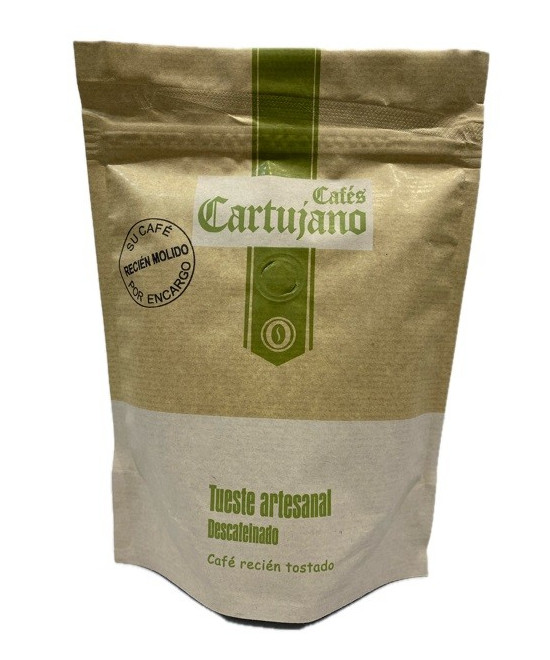 CAFÉ DESCAFEINADO MOLIDO 250g ESPECIALIDAD CAFÉS CARTUJANO SAN JOSÉ DEL VALLE CÁDIZ