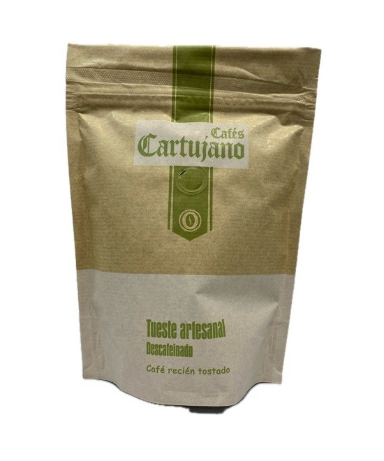 CAFÉ DESCAFEINADO EN GRANO 250g ESPECIALIDAD CAFÉS CARTUJANO SAN JÓSE DEL VALLE CÁDIZ