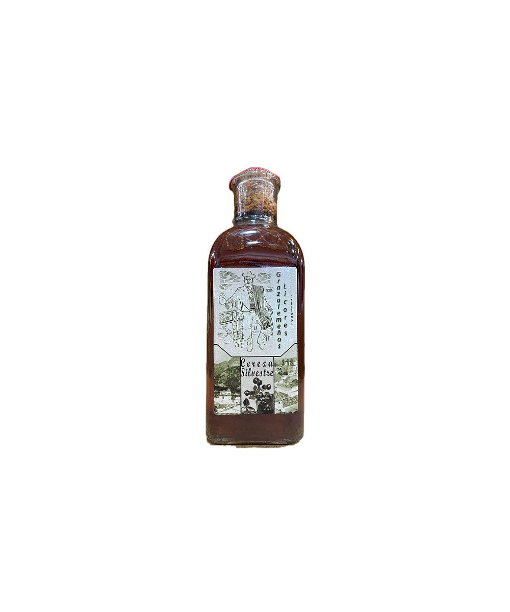LICOR DE CEREZAS SILVESTRE FRASCA 500 ml. GRAZALEMEÑOS LICORES ARTESANOS