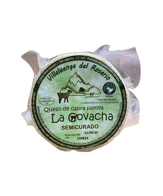 MINI QUESO DE CABRA PAYOYA SEMICURADO 450 gr Aprox LA COVACHA VILLALUE