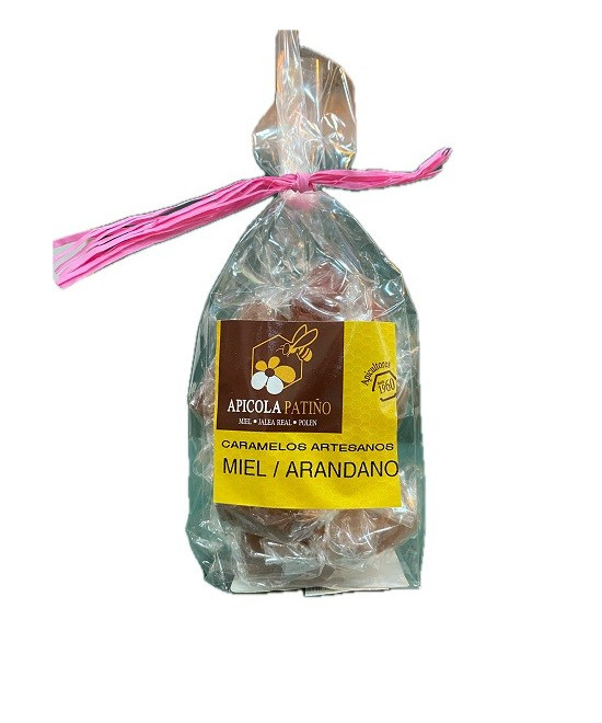 CARAMELOS ARTESANOS MIEL Y ARANDANOS 100 gr APICOLA PATIÑO 