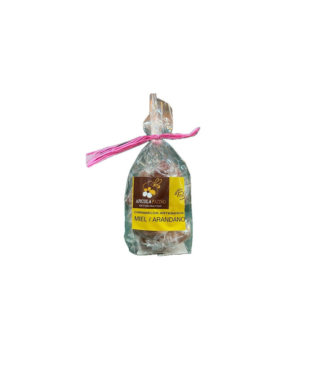 CARAMELOS ARTESANOS MIEL Y ARANDANOS 100 gr APICOLA PATIÑO 