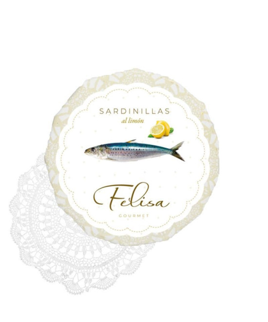 SARDINILLAS AL LIMÓN EN ACEITE DE OLIVA 115 gr FELISA GOURMET