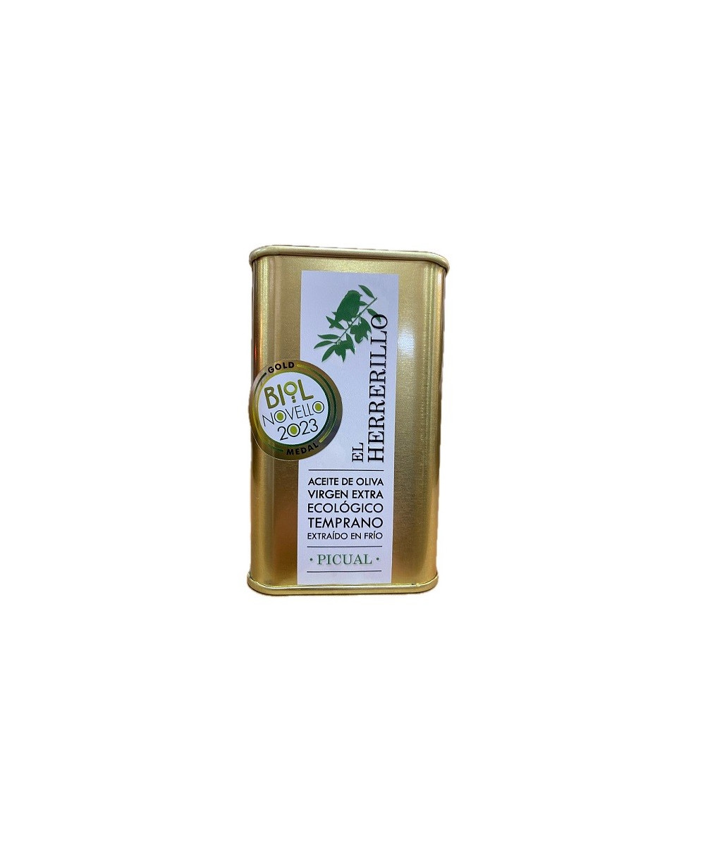 LATA 250 ml AOVE PICUAL ECO OLIVAR EL HERRERILLO MEDINA SIDONIA CÁDIZ 