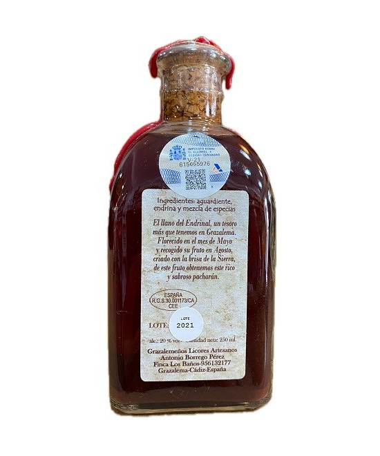 LICOR ARTESANO DE ENDRINA 250ML – DESTILADO TRADICIONAL DE GRAZALEMA (CÁDIZ) CON SABOR AUTÉNTICO