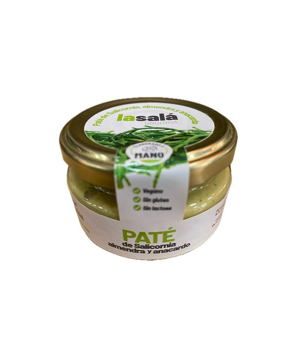 PATÉ DE SALICORNIA CON ALMENDRA Y ANACARDO LA SALÁ GOURMET TARRO 120G