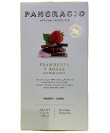 TABLETA CHOCOLATE NEGRO 64% FRAMBUESAS Y ROSAS PANCRACIO 100G – GOURMET ESPAÑOL