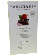 TABLETA CHOCOLATE NEGRO 64% FRAMBUESAS Y ROSAS PANCRACIO 100G – GOURMET ESPAÑOL