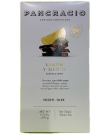 TABLETA CHOCOLATE NEGRO 64% LIMÓN Y MENTA PANCRACIO 100G – GOURMET ARTESANAL