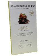 TABLETA CHOCOLATE NEGRO 64% CAFÉ Y AVELLANAS PANCRACIO 100G – GOURMET ARTESANAL