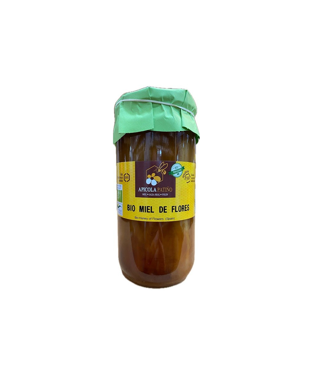MIEL DE MIL FLORES BIO APÍCOLA PATIÑO 1 KG – CERTIFICADA ECOLÓGICA DE CONIL (CÁDIZ)