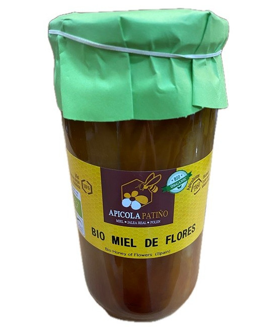 MIEL DE MIL FLORES BIO APÍCOLA PATIÑO 1 KG – CERTIFICADA ECOLÓGICA DE CONIL (CÁDIZ)