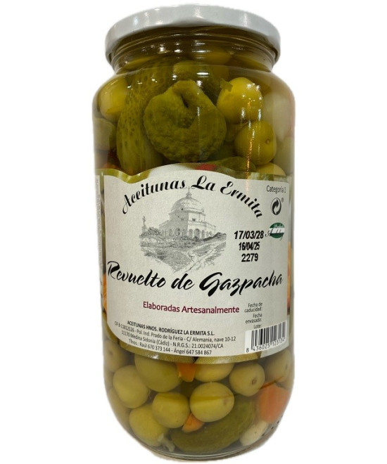 REVUELTO GAZPACHA LA ERMITA 1.350 G – ACEITUNAS Y ENCURTIDOS DE CÁDIZ