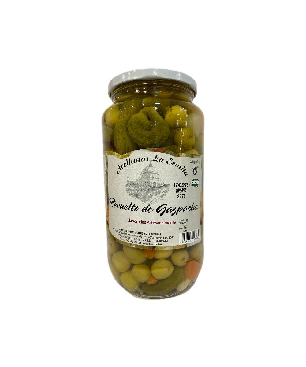 REVUELTO GAZPACHA LA ERMITA 1.350 G – ACEITUNAS Y ENCURTIDOS DE CÁDIZ
