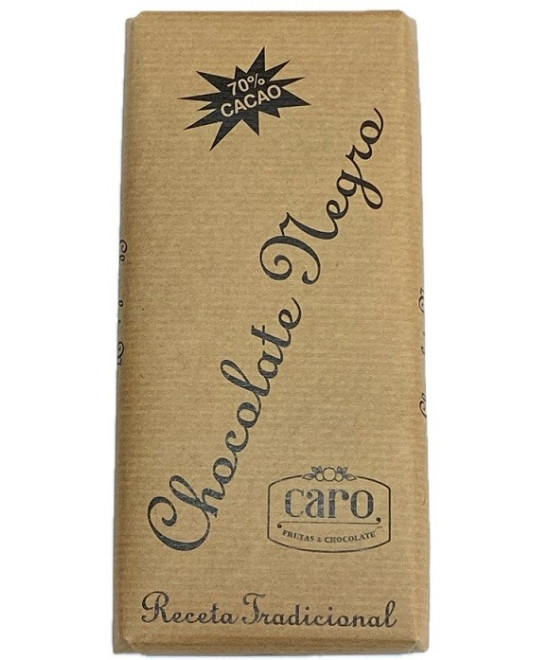 CHOCOLATE NEGRO 70% CACAO CARO 150 G (ZARAGOZA)