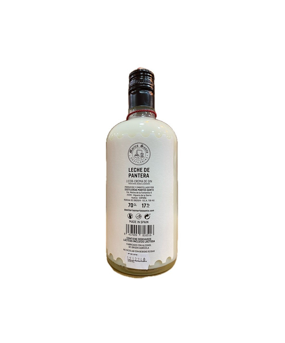 LECHE DE PANTERA LICOR CREMA DE GIN MARTES SANTO 70 CL – AIRES DE CÁDIZ