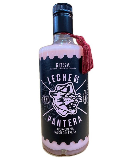 LICOR CREMA GIN FRESA LECHE DE PANTERA 70CL ARTESANAL MARTES SANTO