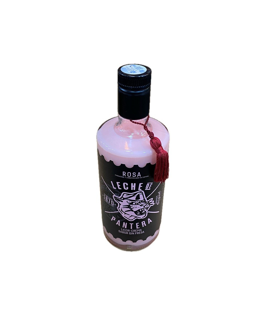 LICOR CREMA GIN FRESA LECHE DE PANTERA 70CL ARTESANAL MARTES SANTO