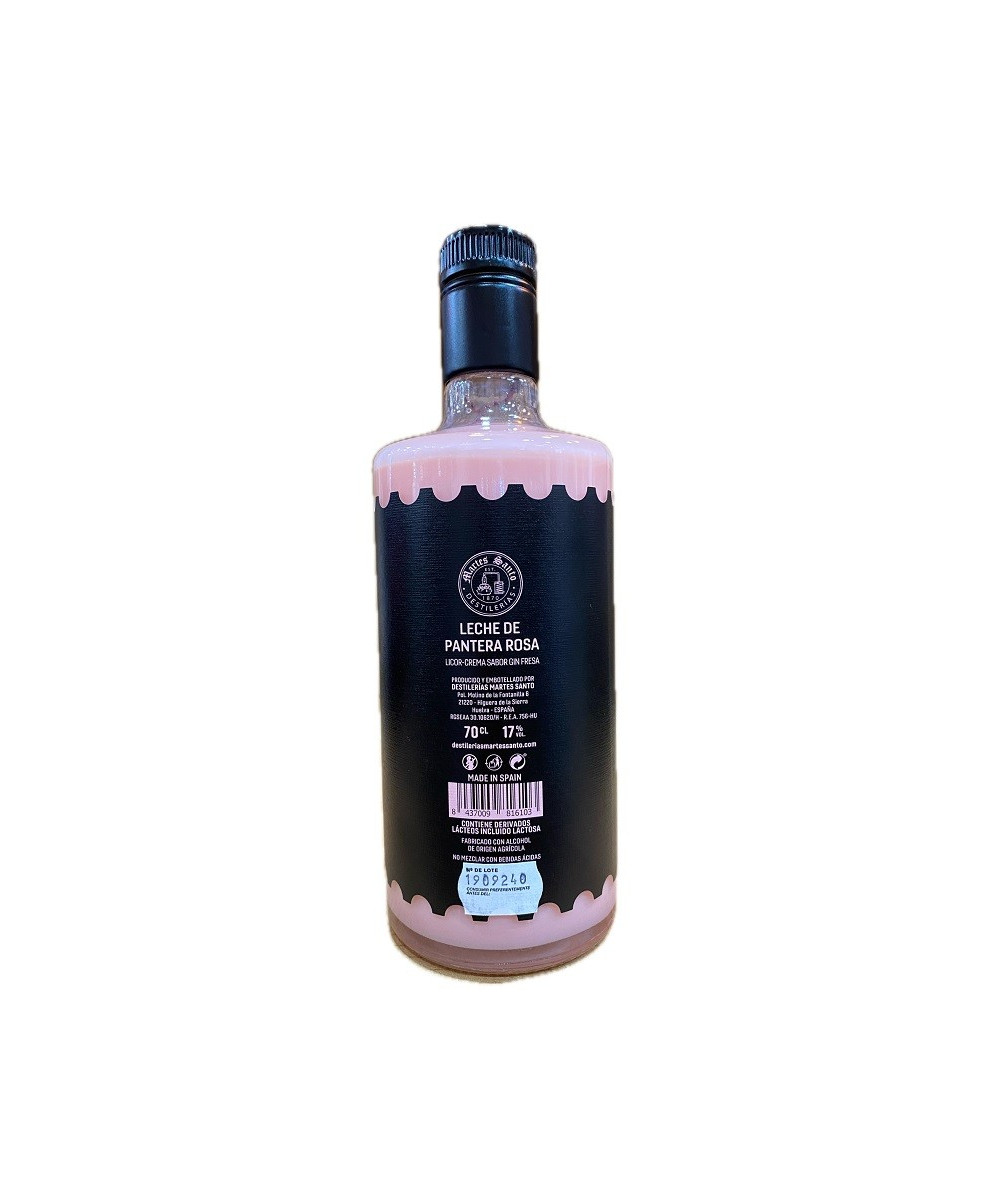 LICOR CREMA GIN FRESA LECHE DE PANTERA 70CL ARTESANAL MARTES SANTO
