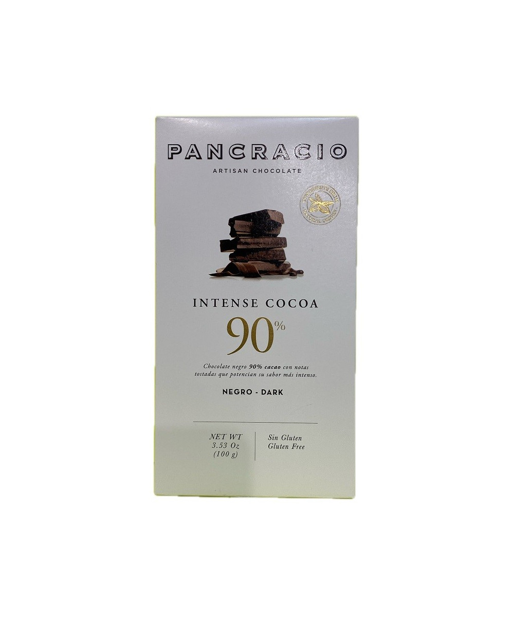 TABLETA INTENSE COCOA 90% PANCRACIO – CHOCOLATE NEGRO GOURMET 100G