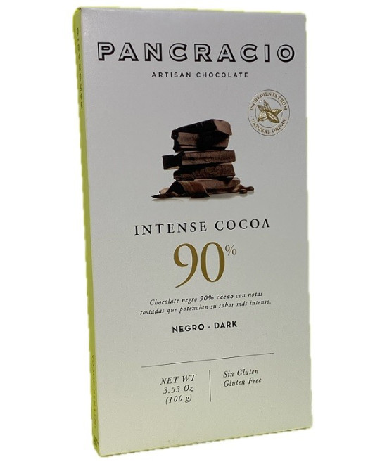 TABLETA INTENSE COCOA 90% PANCRACIO – CHOCOLATE NEGRO GOURMET 100G