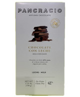 TABLETA CHOCOLATE CON LECHE 42% PANCRACIO 100G – GOURMET ARTESANAL ESPAÑOL