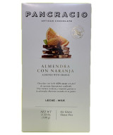 TABLETA CHOCOLATE CON LECHE 42% ALMENDRAS Y NARANJA PANCRACIO 100G – GOURMET ESPAÑOL