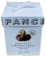 AVELLANAS CARAMELIZADAS CON CHOCOLATE CON LECHE PANCRACIO 140 G (SIN GLUTEN)